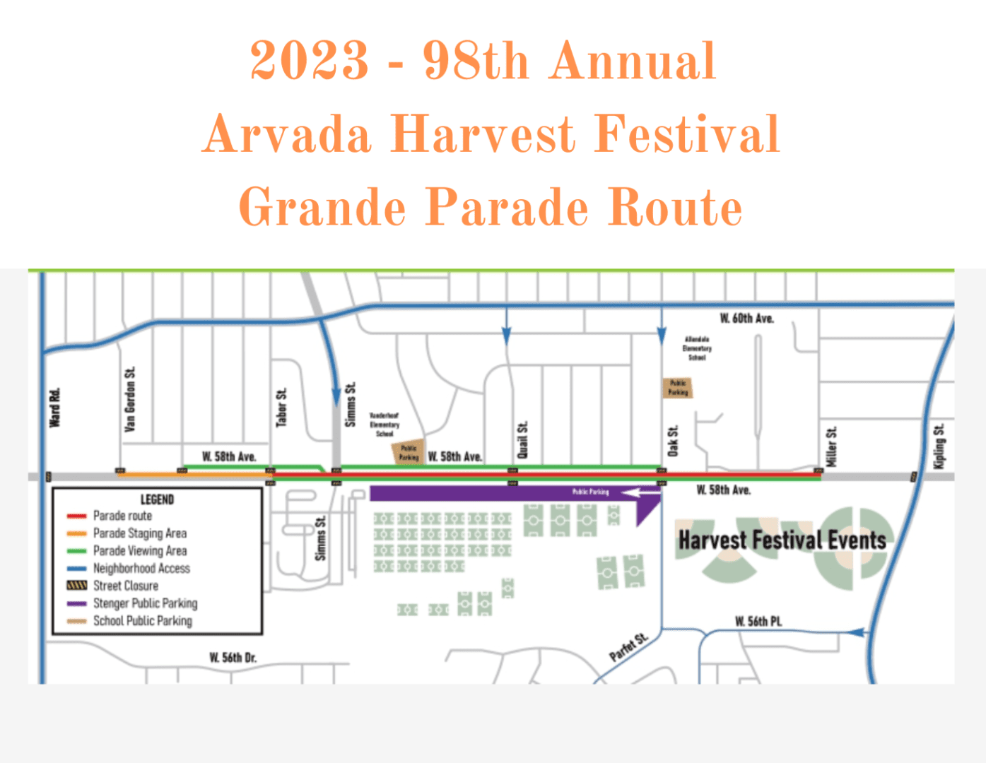 2023 - 98th Annual Arvada Harvest Festival Grande Parade Route (1)