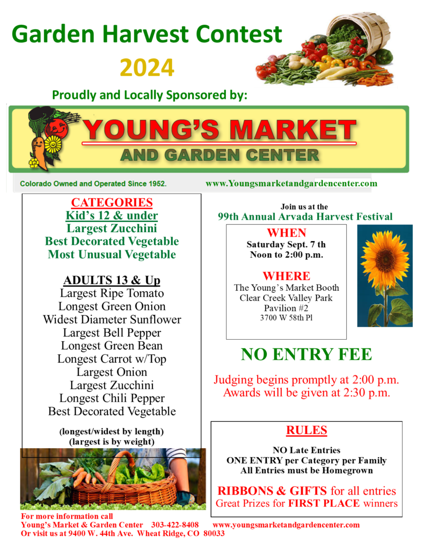 2024 Garden Harvest Event Flyer